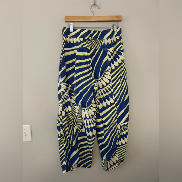 FP Movement Offsides Barrel Pants Blue Yellow Printed - Picture 6 of 7